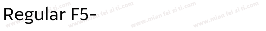 Regular F5字体转换